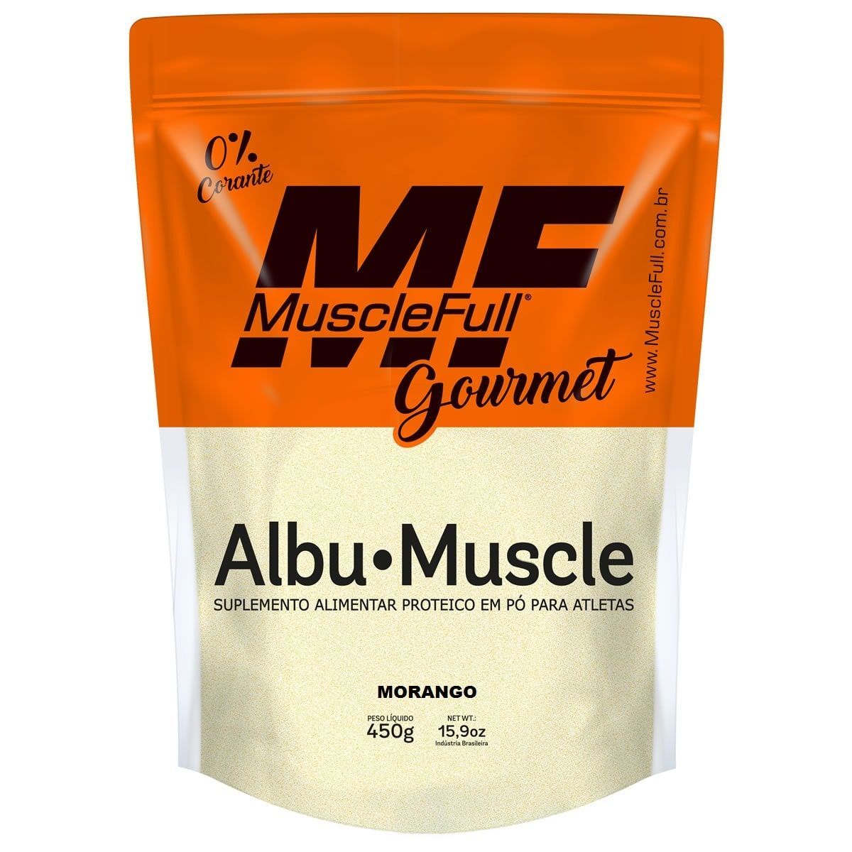 Albu-Muscle Gourmet -  450g Morango - MuscleFull