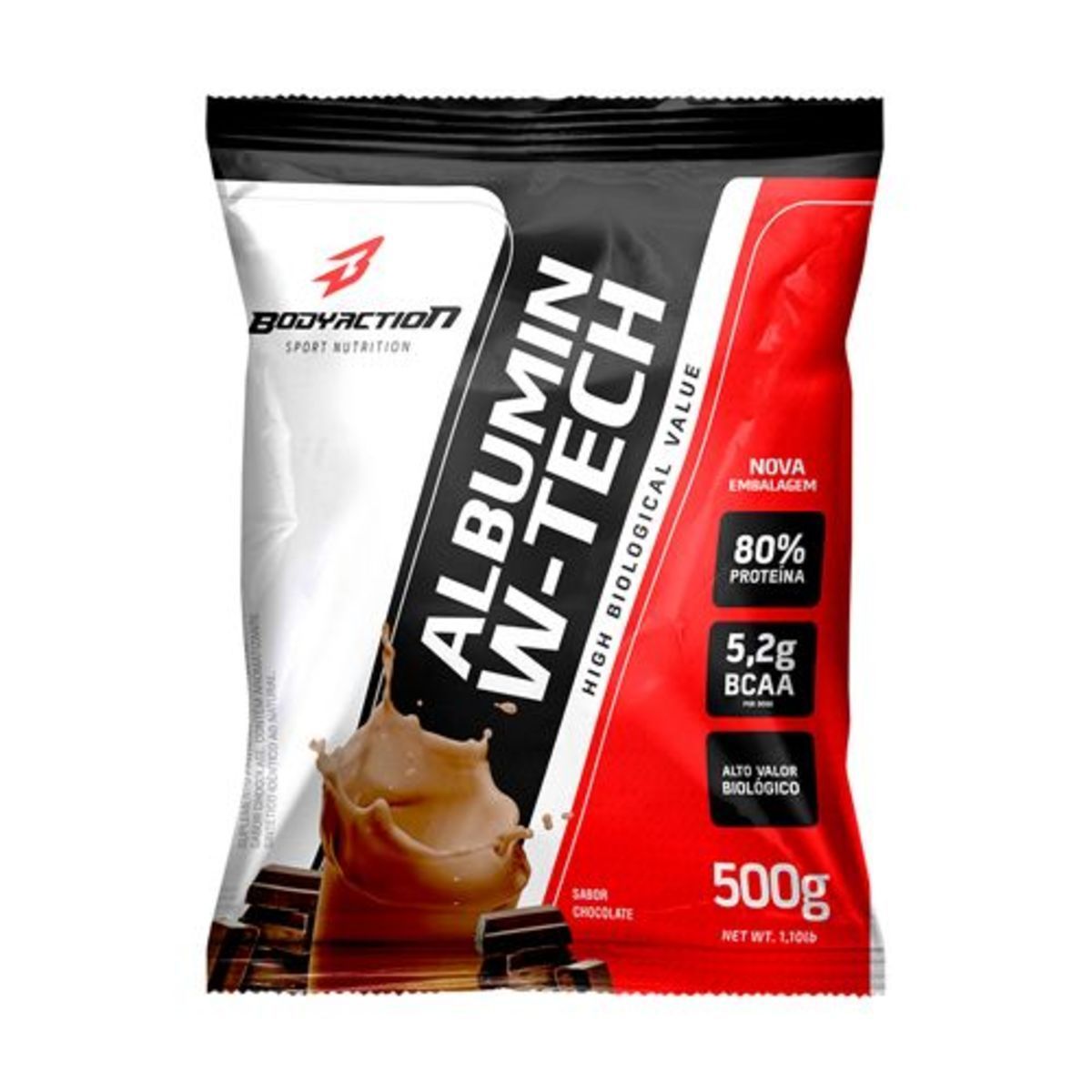 Albumin W-Tech - 500g Refil Chocolate - BodyAction