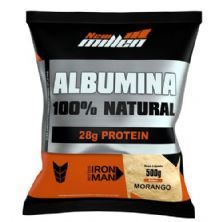 Albumina 100% Natural - 500g Refil Morango - New Millen