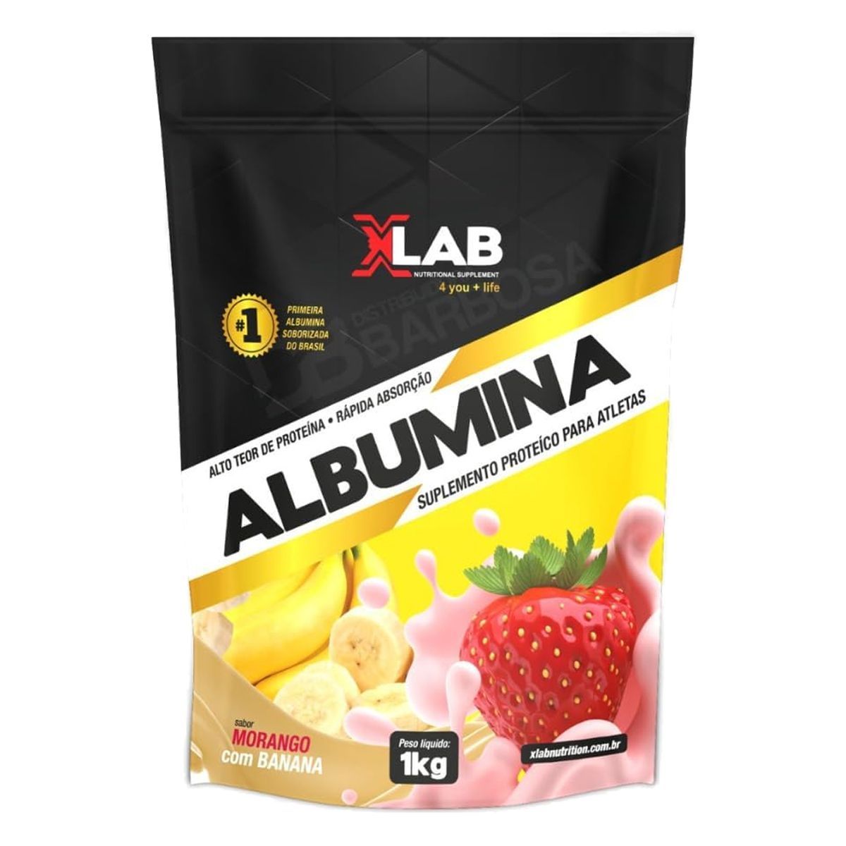 Albumina - 1000g Morango com Banana - X-Lab