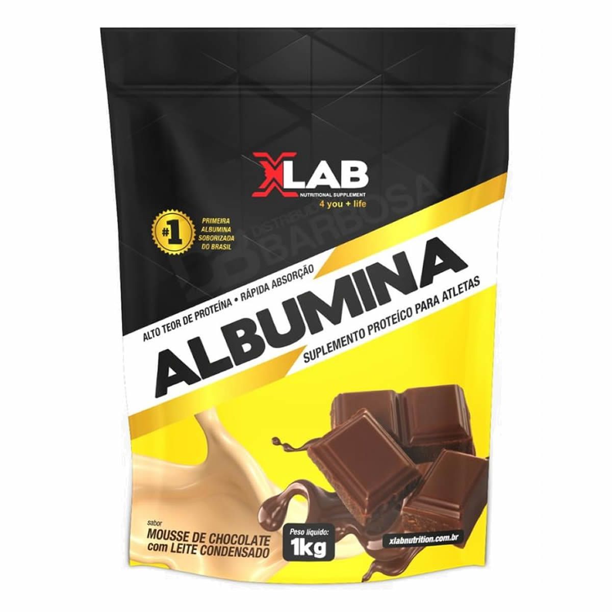 Albumina - 1000g Refil Mousse de Chocolate com Leite Condensado - X-Lab