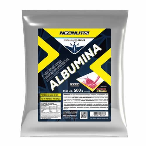 Albumina - 500g Morango e Banana - NeoNutri