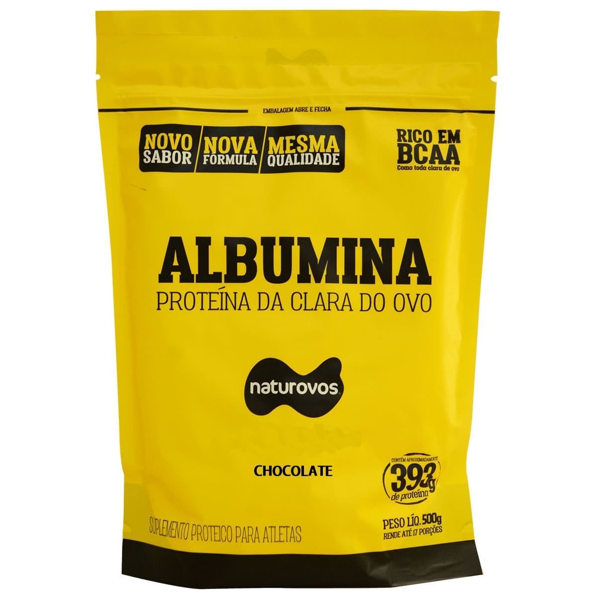 Albumina - 500g Refil Chocolate - Naturovos