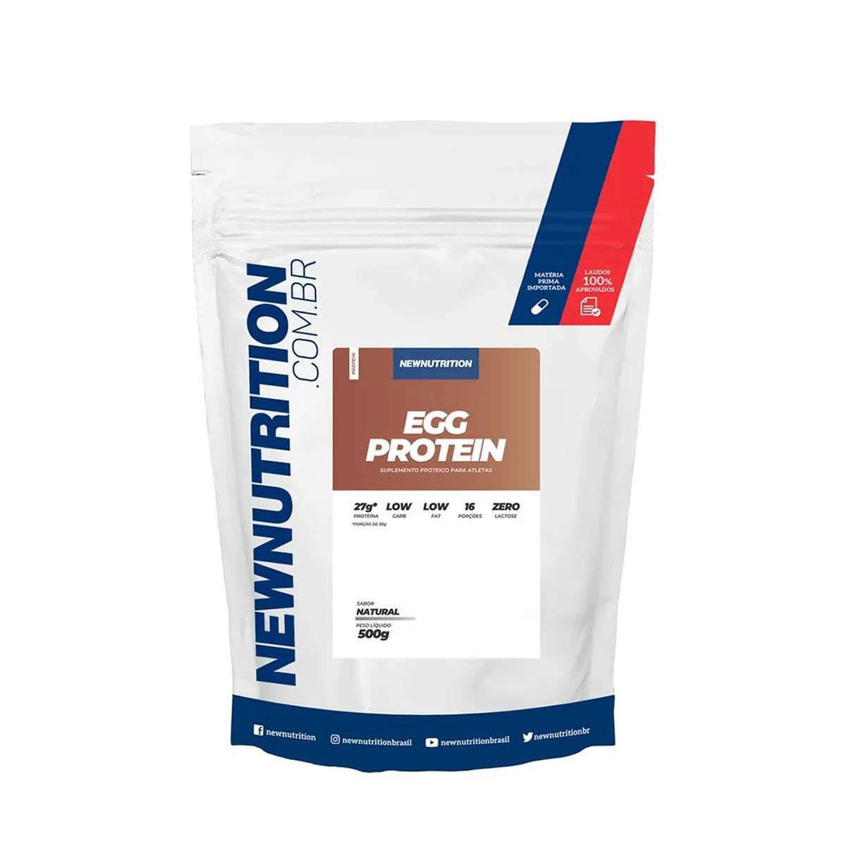 Albumina Egg Protein - 500g Natural - NewNutrition***AVARIA NA EMBALAGEM  Data Venc. 30/1/23