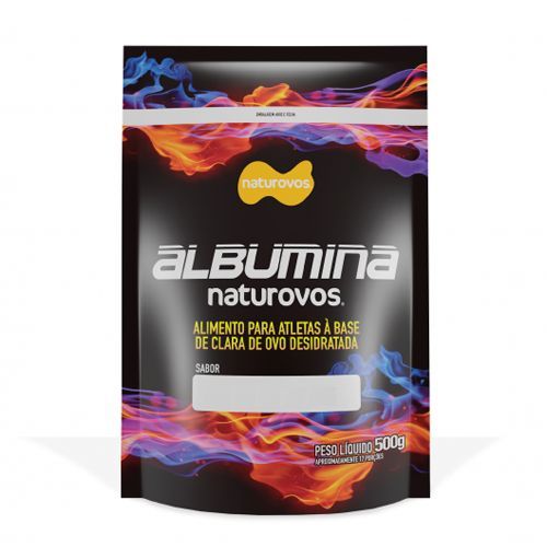Albumina Refil - 500g Morango - Naturovos **NETSHOES
