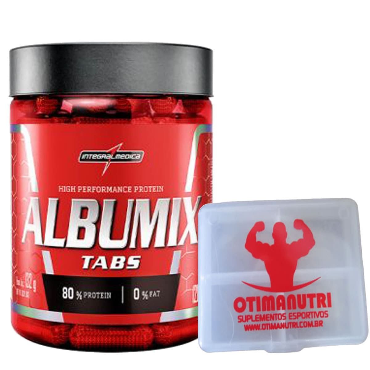 Albumix - 120 tabletes + Porta c�psulas- Integralm�dica