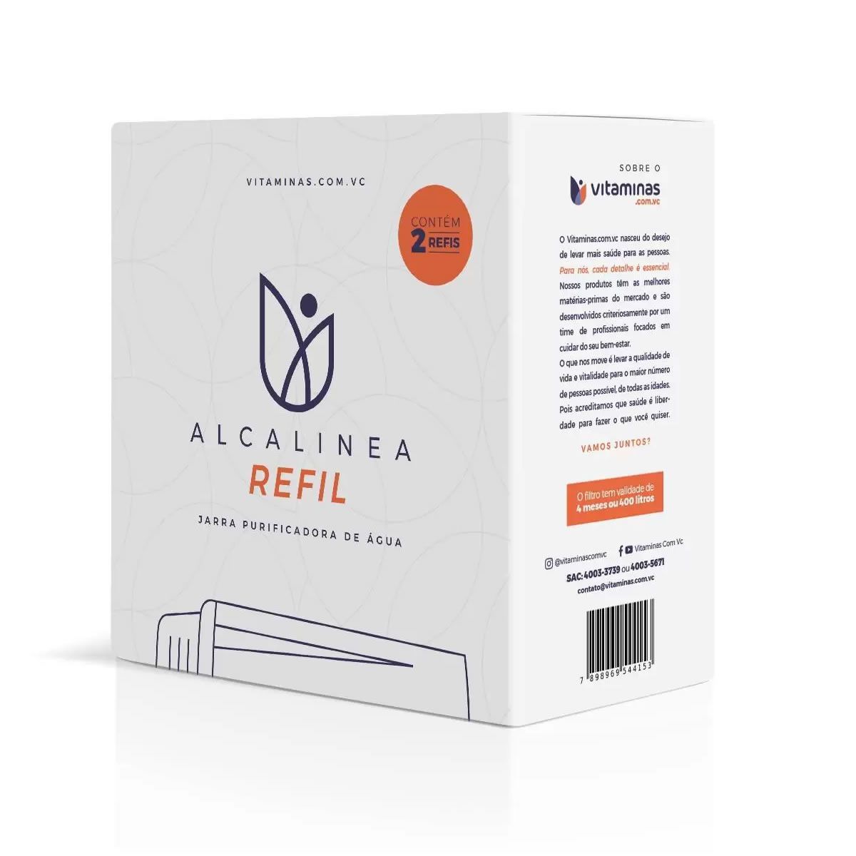 Alcalinea Refil - Cont�m 2 Refis - Vitaminas.com.vc