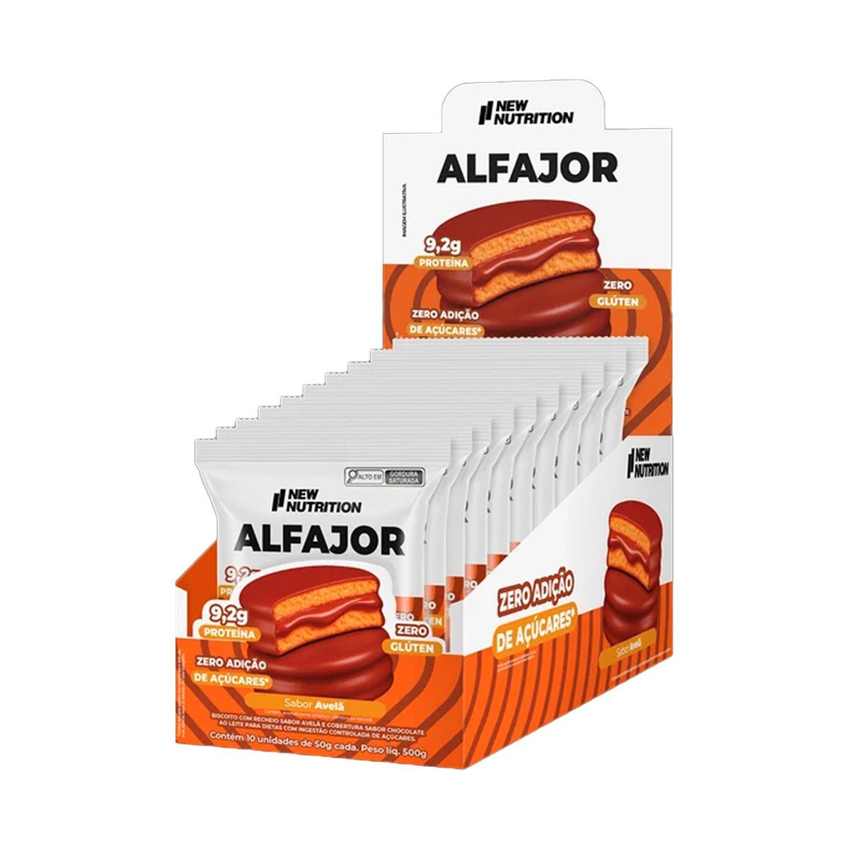 Alfajor Proteico - 10 Unidades 50g Avel� - NewNutrition
