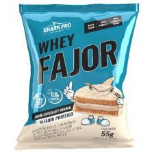 Alfajor WheyFajor - 1 Unidades 55g Chocolate Branco - Shark Pro