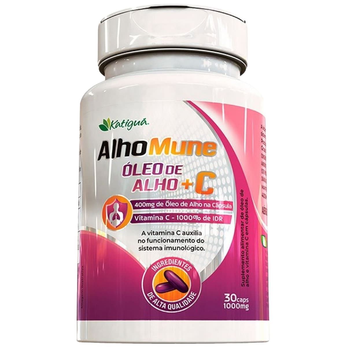 Alhomune �leo de Alho+Vitamina C - 30 C�psulas - katigu�*** Data Venc. 30/01/2024