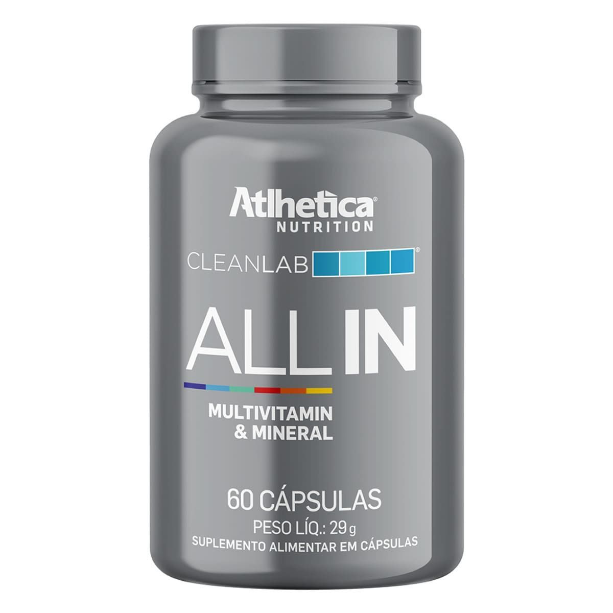 All In Multivitamin & Mineral Cleanlab - 60 C�psulas - Atlhetica Nutrition