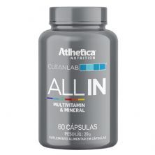 All In Multivitamin & Mineral Cleanlab - 60 C�psulas - Atlhetica Nutrition