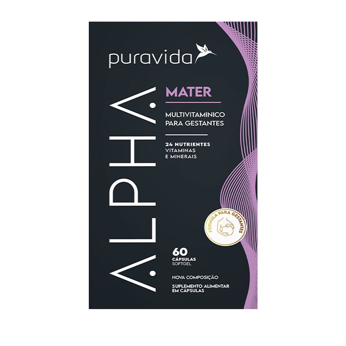 Alpha Mater - 60 C�psulas Softgel - Puravida*** Data Venc. 30/11/2025