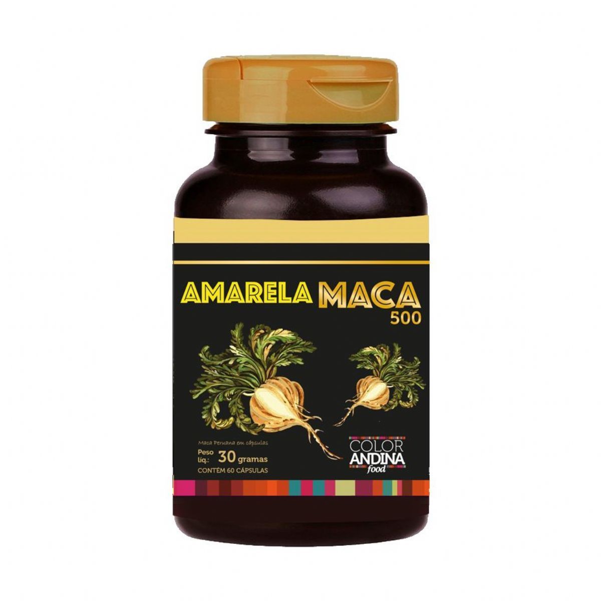 Amarela Maca - 60 C�psulas - Color Andina
