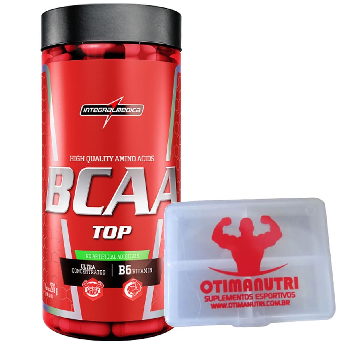 Amino BCAA TOP - 240 c�psulas + Porta C�psula - Integralm�dica