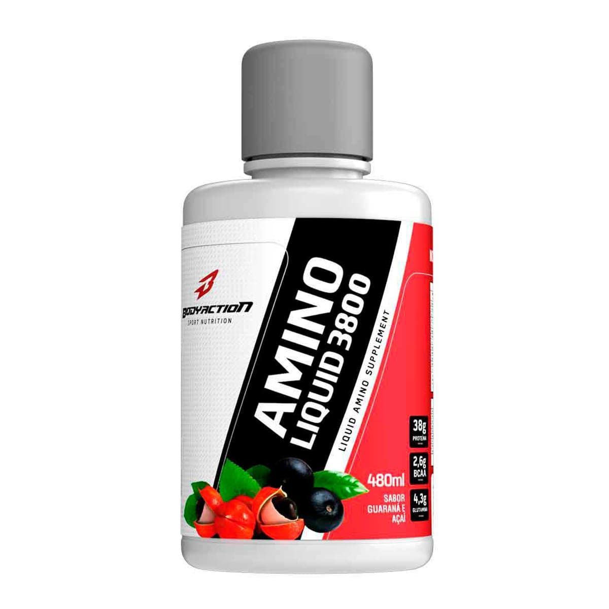 Amino Liquid 3800 - 480ml Guaran� com A�a� - BodyAction