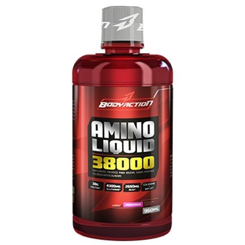 Amino Liquid 38000 - 960ml Morango - BodyAction