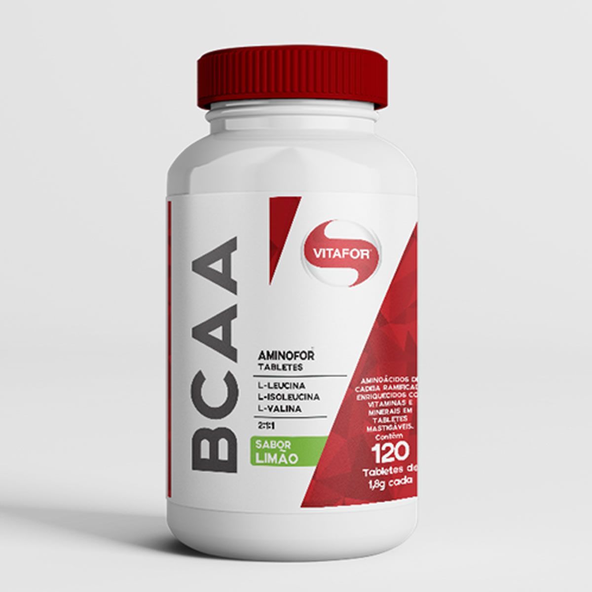 Aminofor BCAA - 120 Tabletes Lim�o - Vitafor