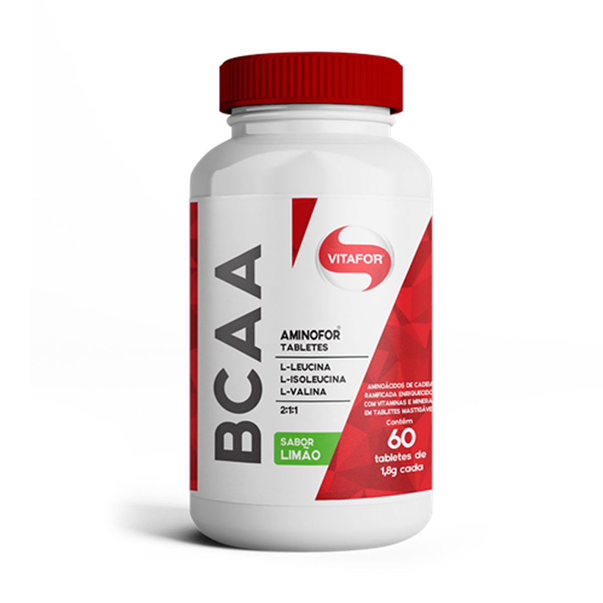 Aminofor BCAA - 60 Tabletes Lim�o - Vitafor