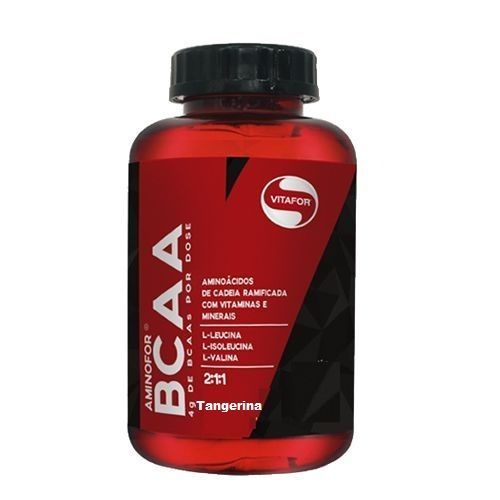 Aminofor BCAA - 60 Tabletes Tangerina - Vitafor