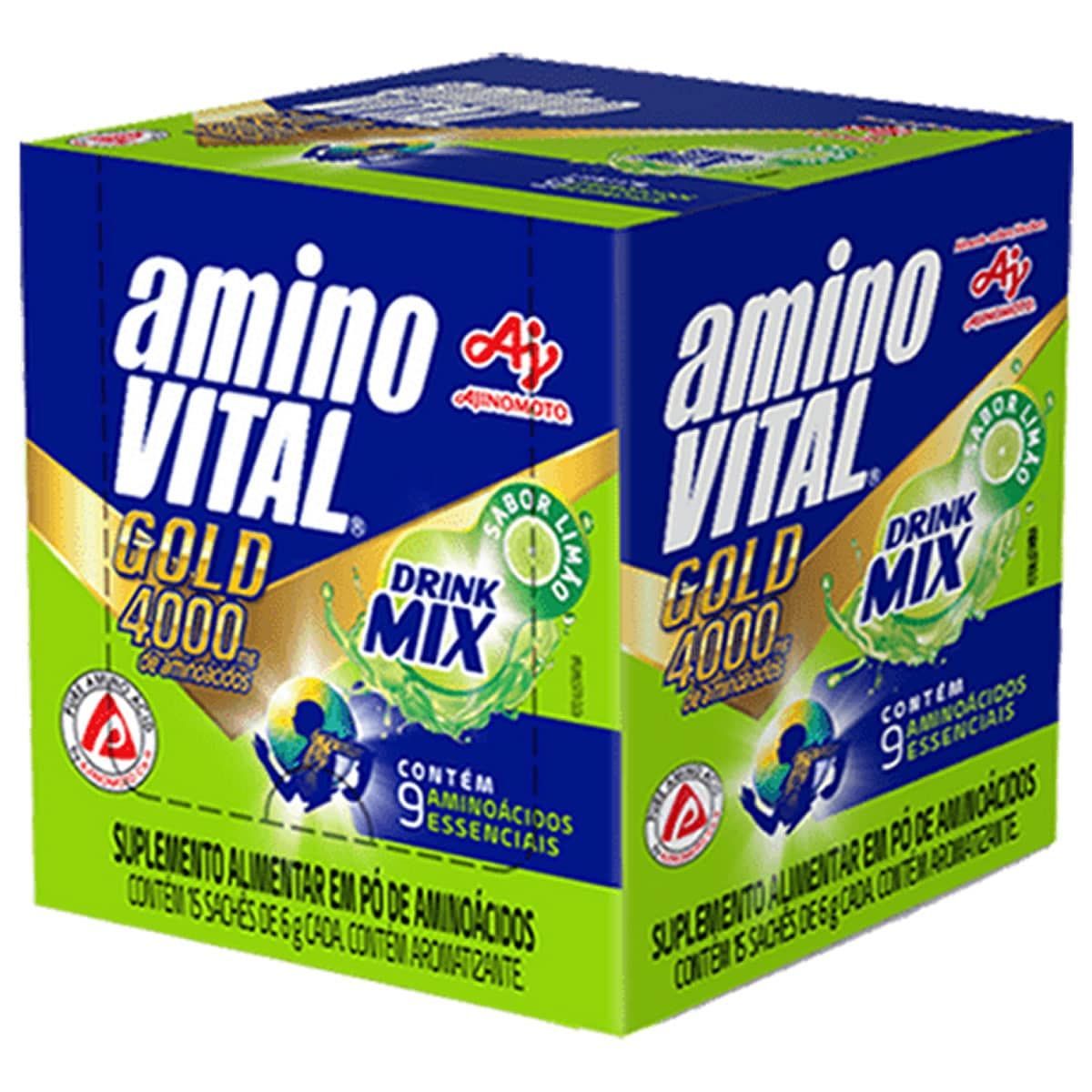 AminoVital Gold - 15 Sach�s 6g Lim�o - Amino Vital