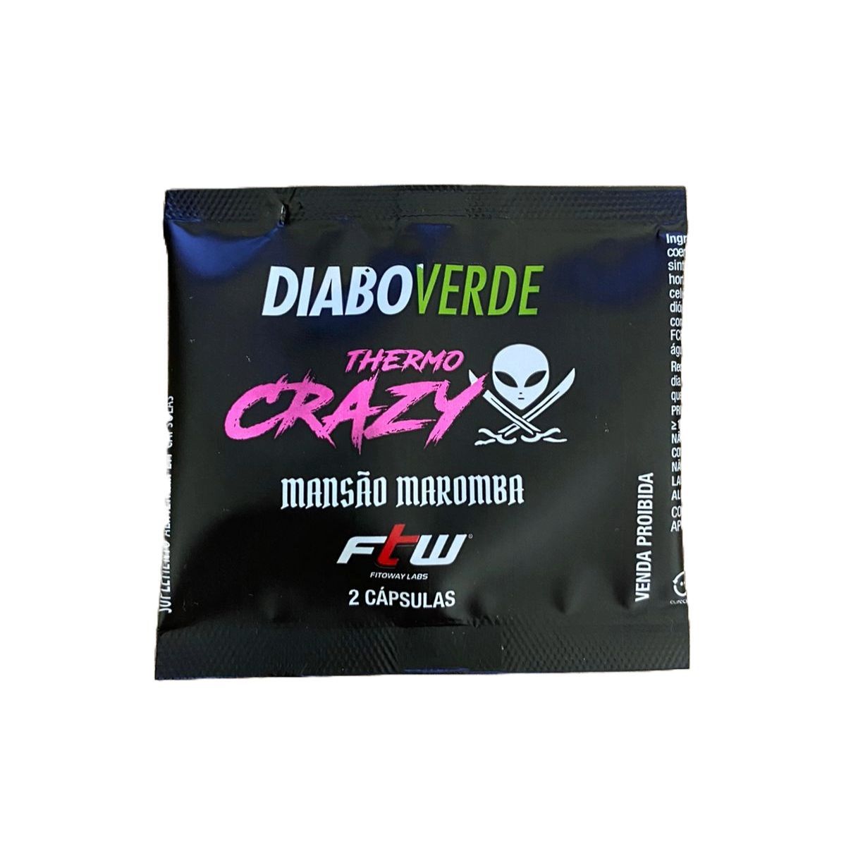 Amostra Diabo Verde Thermo Crazy - 2 C�psulas - FTW