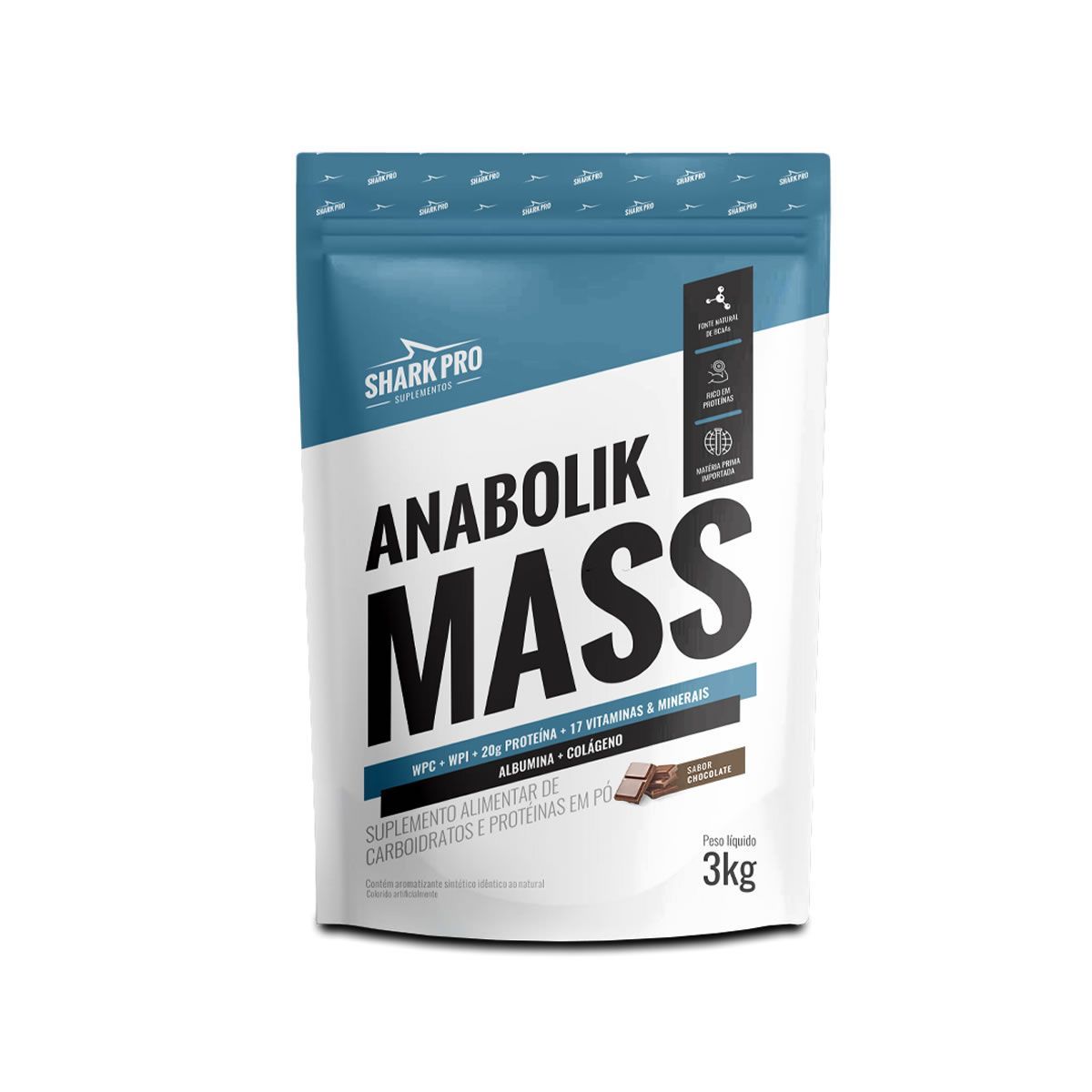 Anabolik Mass - 3000g Refil Chocolate - Shark Pro