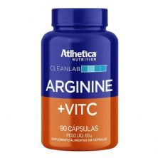 Argenine + Vitamina C Cleanlab - 90 C�psulas - Atlhetica Nutrition