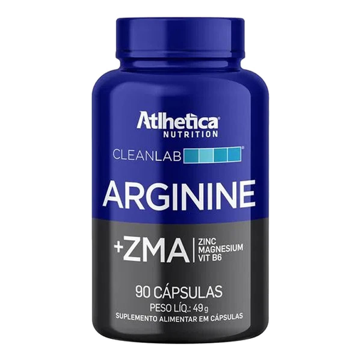 Arginine + ZMA Cleanlab - 90 C�psulas - Atlhetica Nutrition