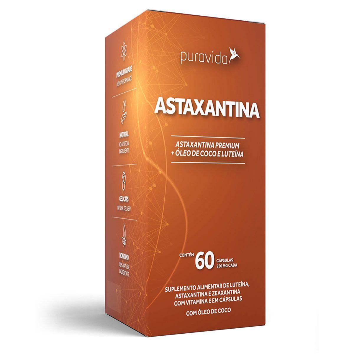 Astaxantina - 60 C�psulas Softgel - Puravida