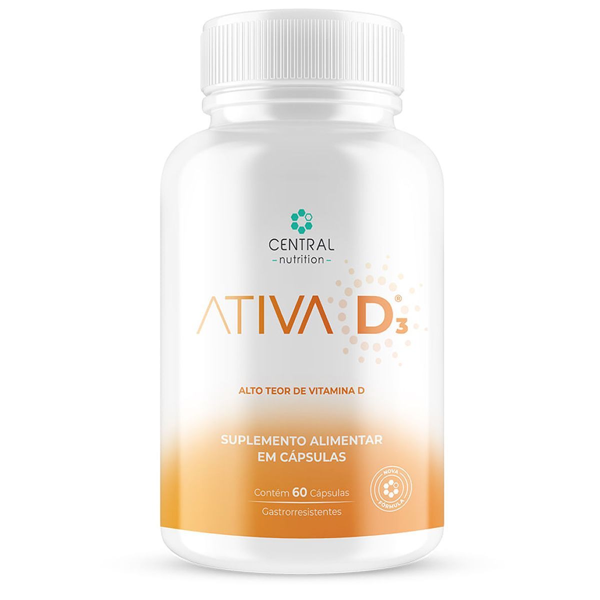 Ativa D3 - 60 C�psulas Gastrorresistentes - Central Nutrition