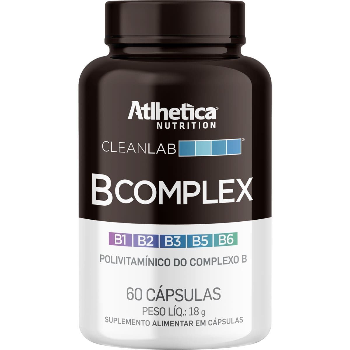 B Complex Cleanlab - 60 C�psulas - Atlhetica Nutrition