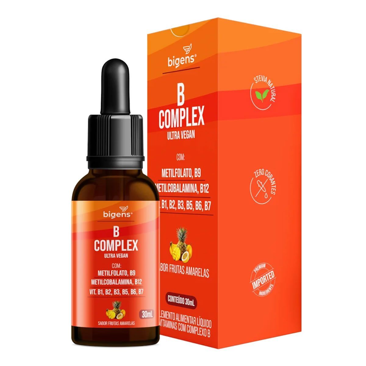 B Complex Gotas - 30ml Frutas Amarelas - Bigens