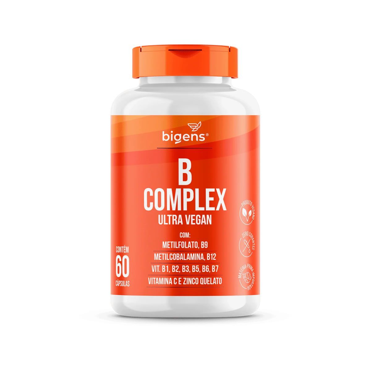 B Complex Ultra Vegan - 60 C�psulas - Bigens