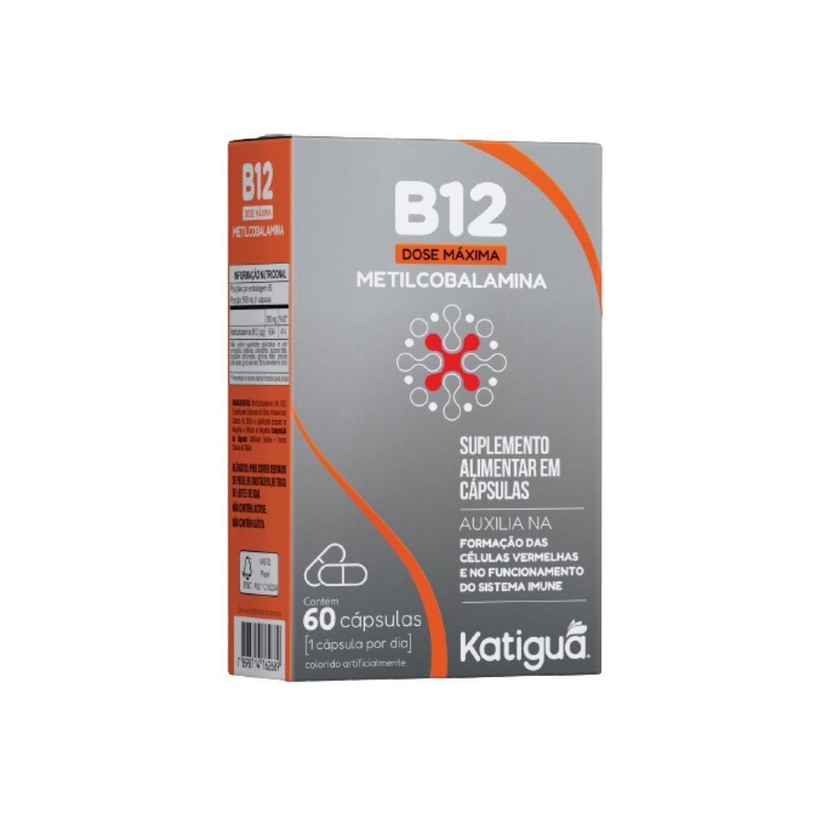 B12 Metilcobalamina - 60 C�psulas - Katigu�