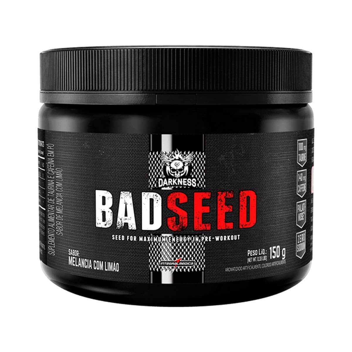 Bad Seed Pre Workout Darkness - 150g Melancia com Lim�o - Integralm�dica