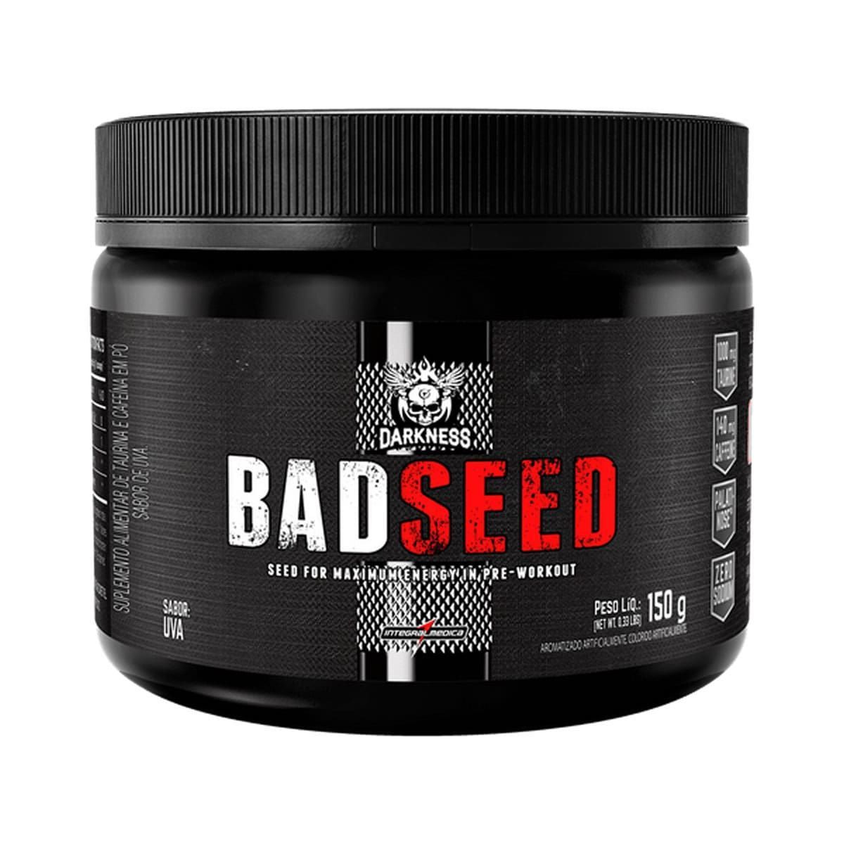Bad Seed Pre Workout Darkness - 150g Uva - Integralm�dica