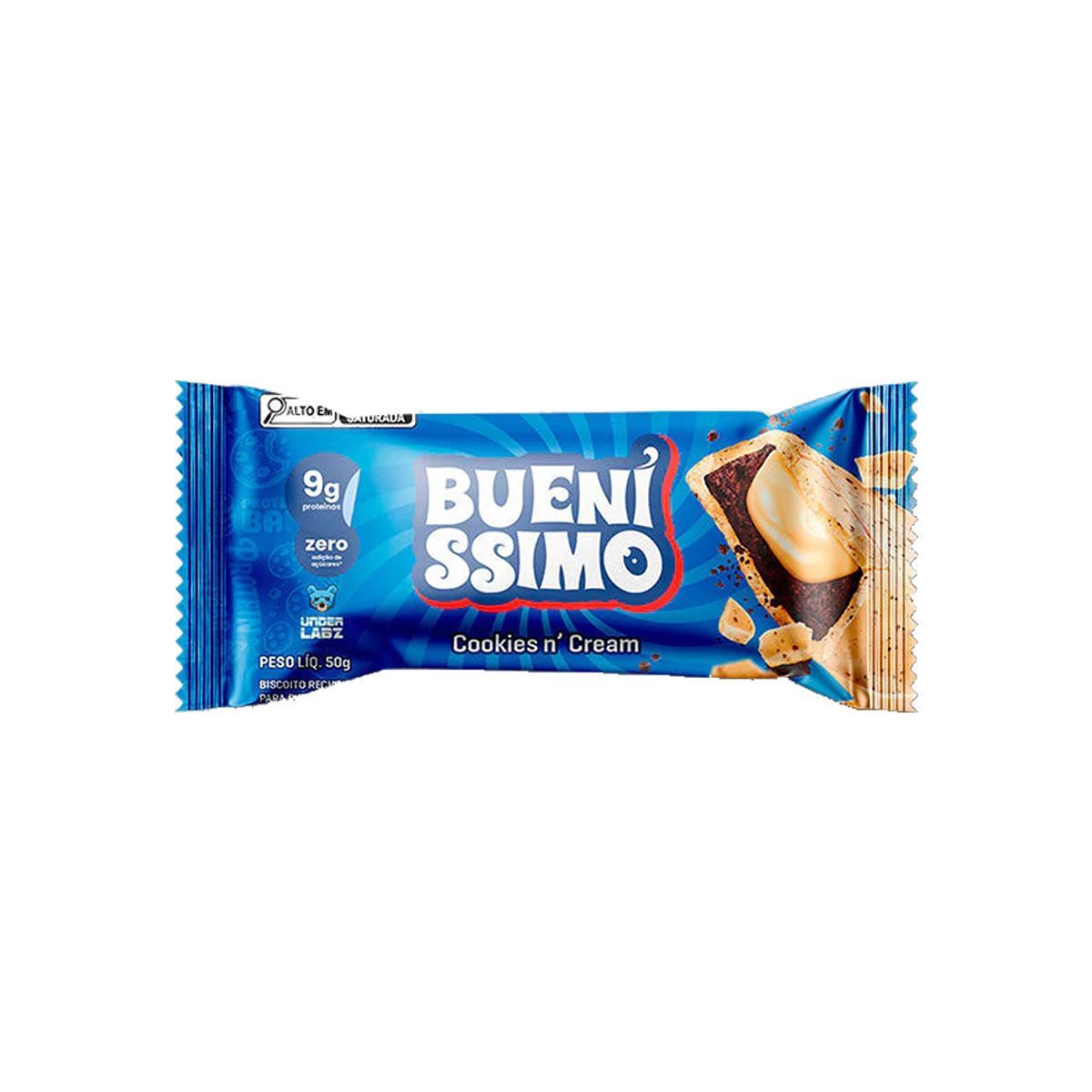 Baked Bar Buen�ssimo - 1 Unidade 50g Cookies n Cream - ElementoPuro
