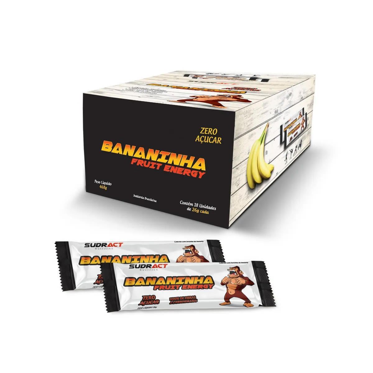 Bananinha Fruit Energy - 18 unidades de 26g - Sudract Nutrition