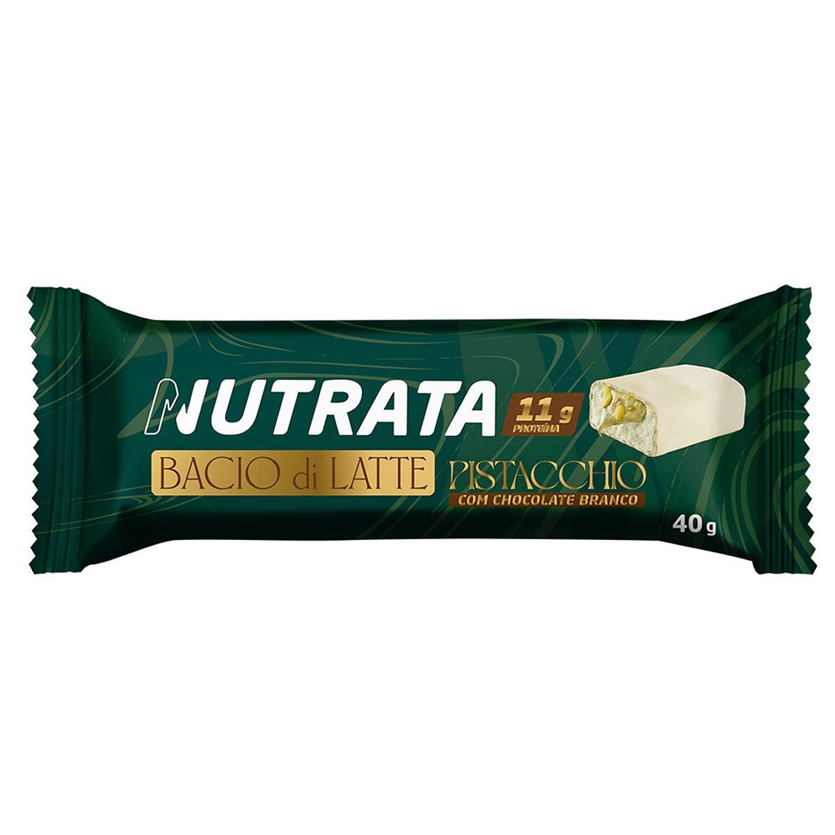 Barra Bacio di Latte - 40g Pistache - Nutrata	
