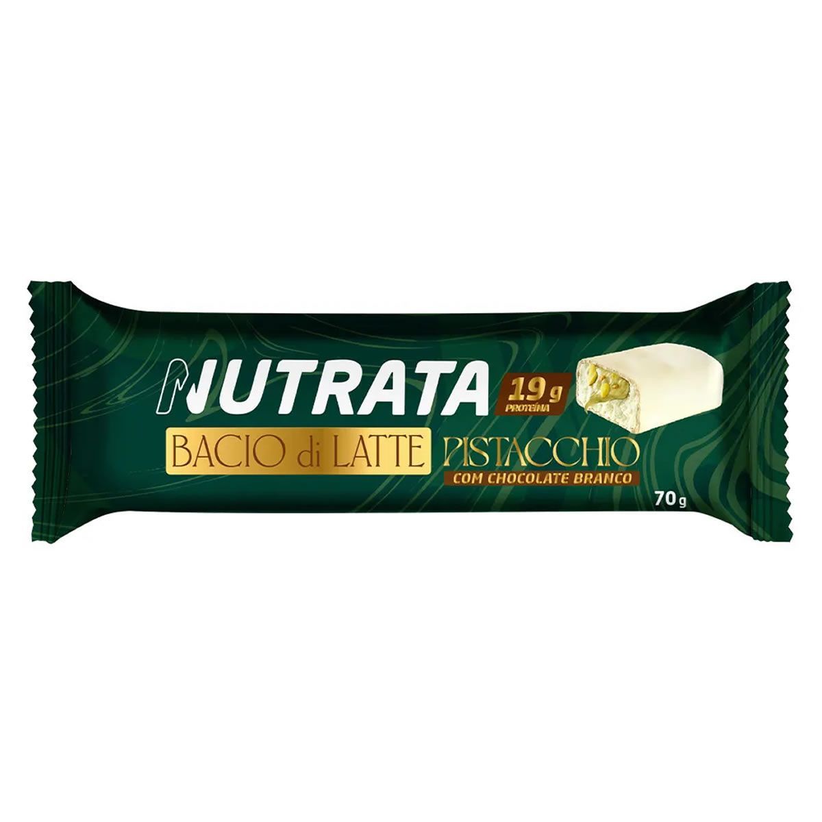 Barra Bacio di Latte - 70g Pistache - Nutrata