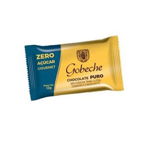 Barra Chocolate Zero A��car Gourmet - 1 Unidade 12g - Gobeche