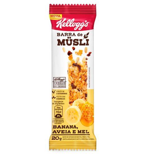 Barra de Cereais - 1 Unidade 20g Banana Aveia e Mel - Kellogg�s