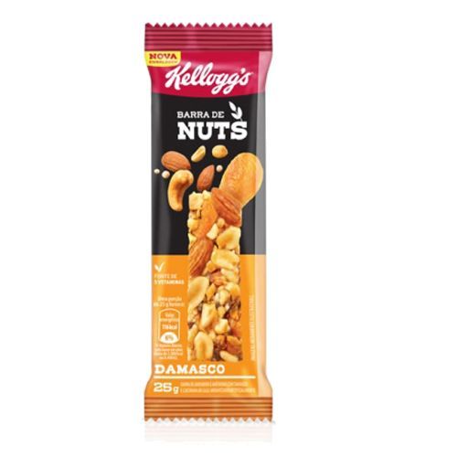 Barra de Cereais Nuts - 1 Unidade 25g Damasco - Kellogg�s