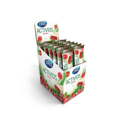 Barra de Cereal Trio Activios - c/12 und Morango - Trio Alimentos