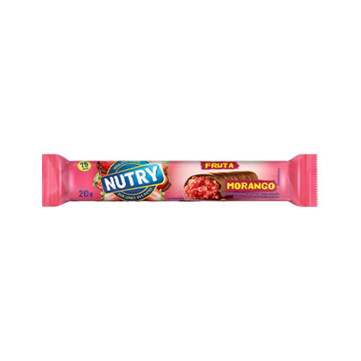 Barra de Fruta - 1 unidade 20g Morango e Chocolate - Nutry