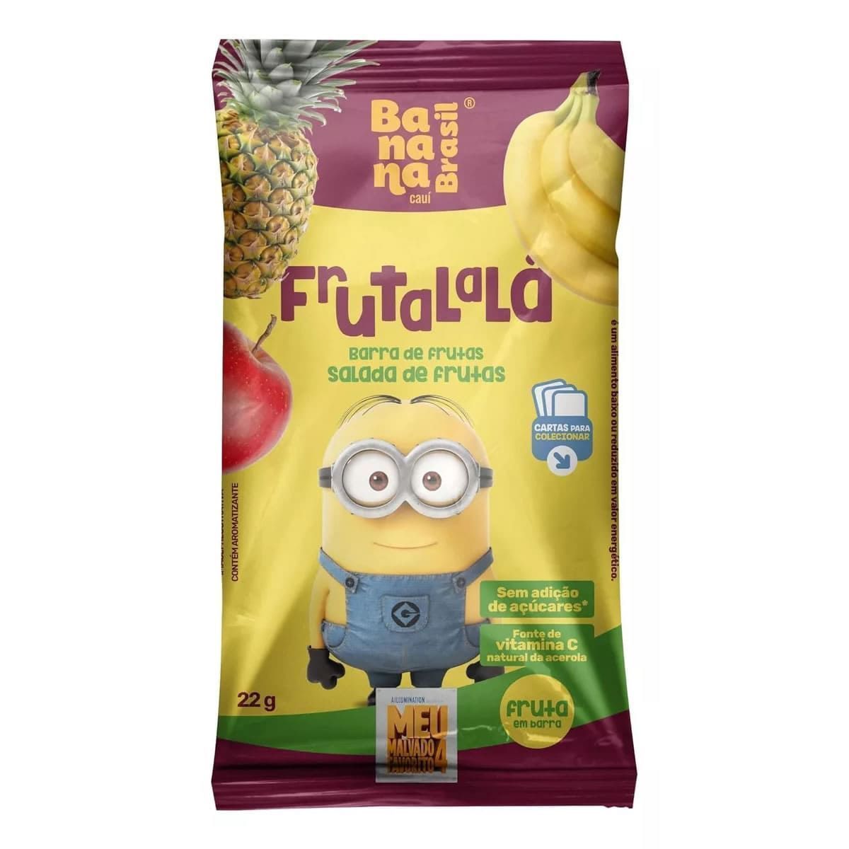 Barra de Frutas Frutalal� - 1 Barra 22g Salada de Frutas - Banana Brasil