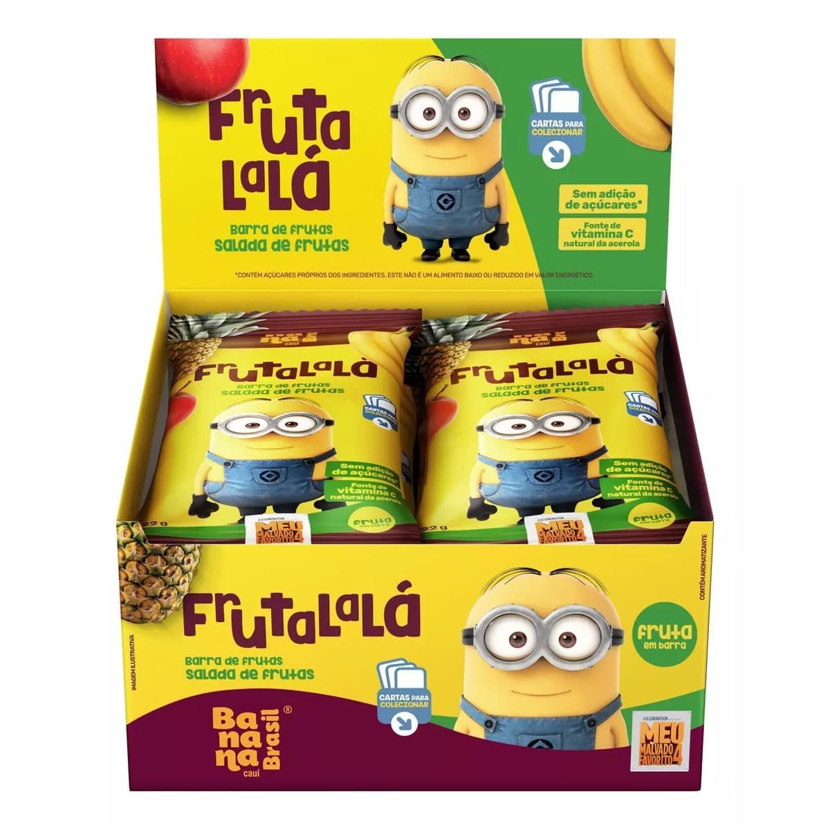 Barra de Frutas Frutalal� - 12 Barras 22g Salada de Frutas - Banana Brasil