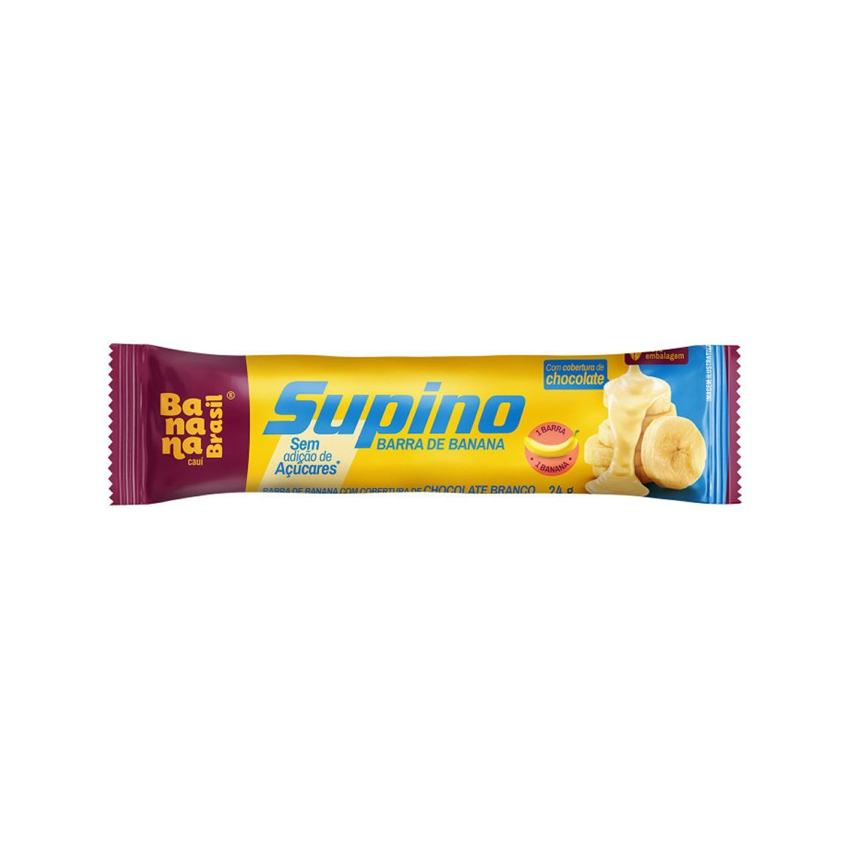 Barra de Frutas Supino - 1 unidade Zero Branco - Banana Brasil