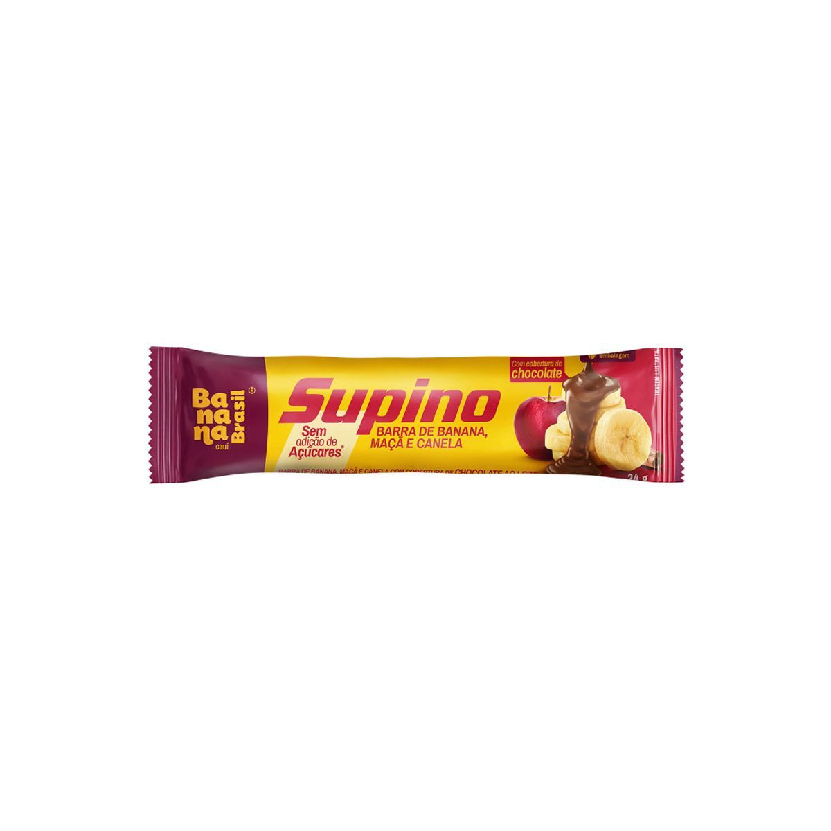 Barra de Frutas Supino Zero - 1 Unidade de 24g Banana Ma�� e Canela - Banana Brasil